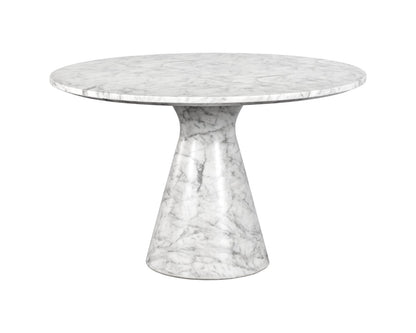 Sunpan Shelburne Dining Table - Marble Look - White - 47" - 106642 - Sunpan - $3998.00