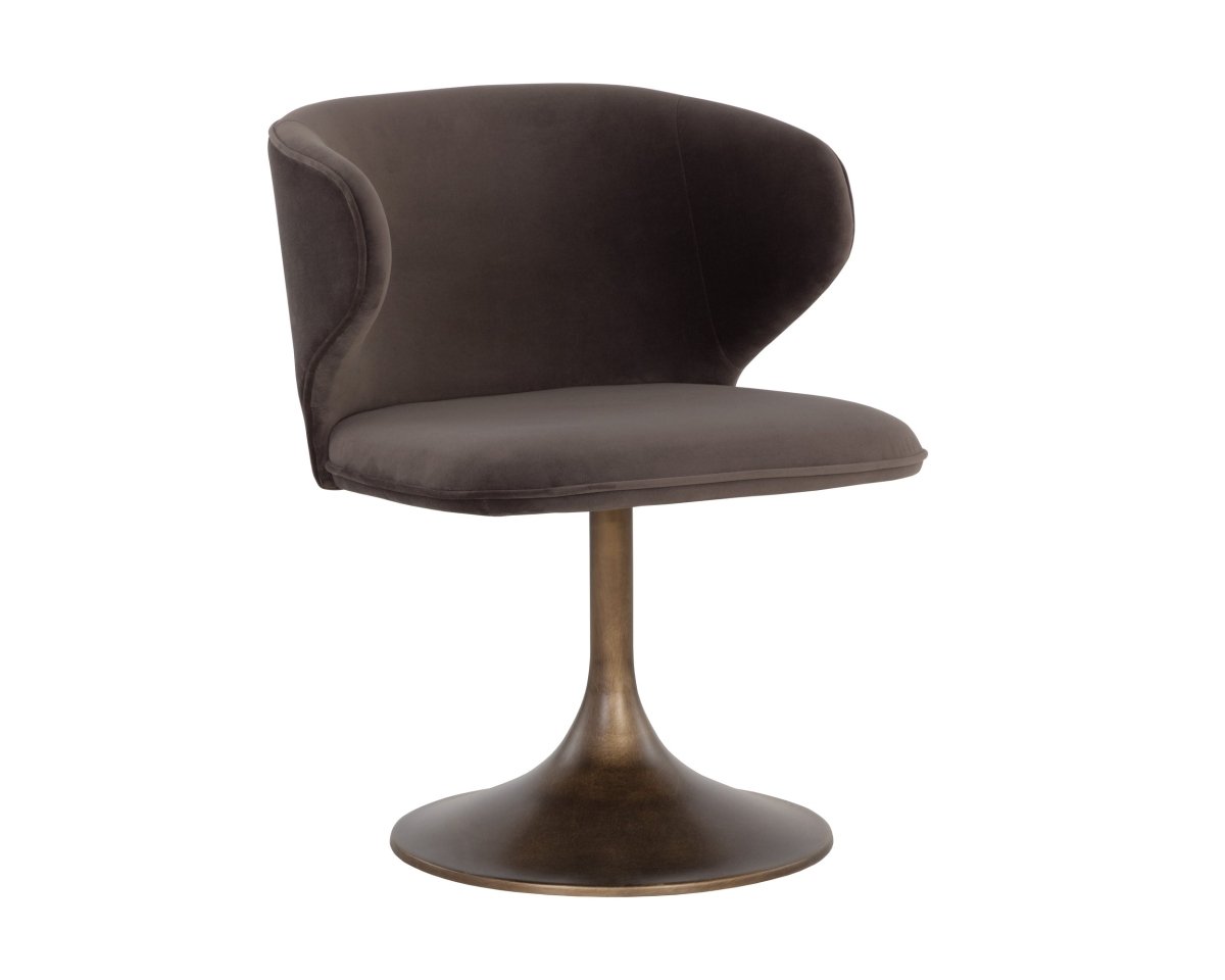 Sunpan Simone Swivel Dining Chair - 108761 - Sunpan - $998.00
